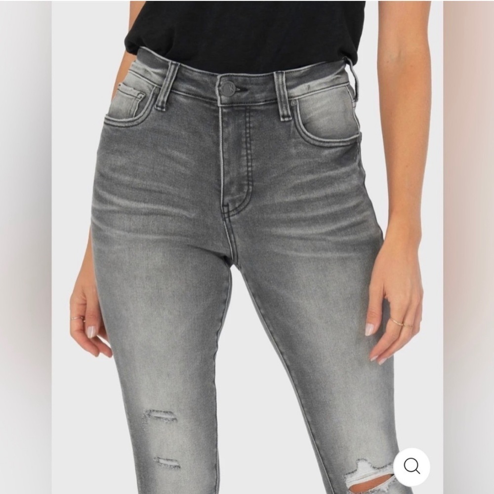 KUT from the KLOTH Jeans DISTRESSED Connie Fab Ab Ankle Skinny Plus Size 14 NWT - Picture 9 of 9